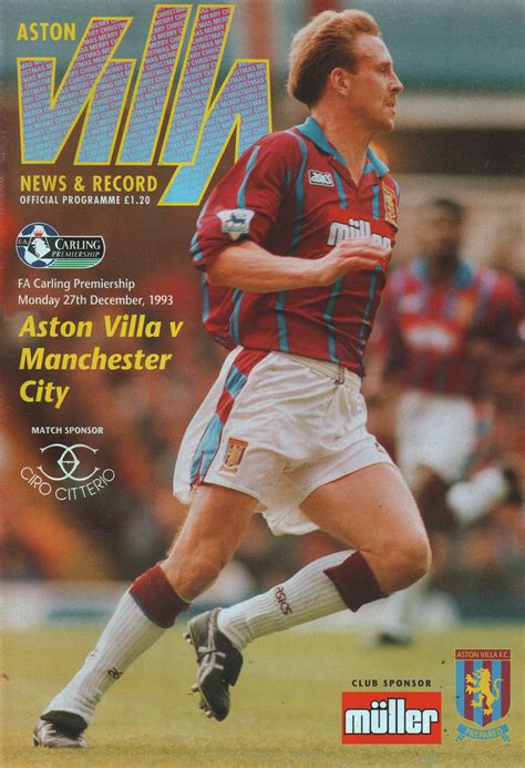 Aston villa complete exciting transfer amid tottenham & rangers interest. Aston Villa v Manchester City 1993/94 - City Til I Die