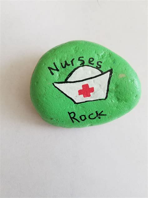 Nurses Rock Etsy Rock Painting Patterns Rock Painting Art Nurse Rock
