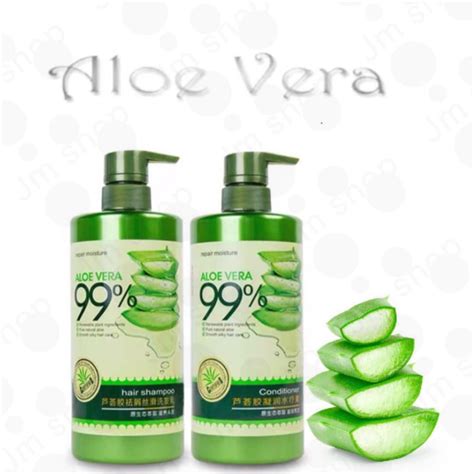 2in1 original 99 aloe vera hair shampoo 800ml conditioner 700ml repair moisture shopee