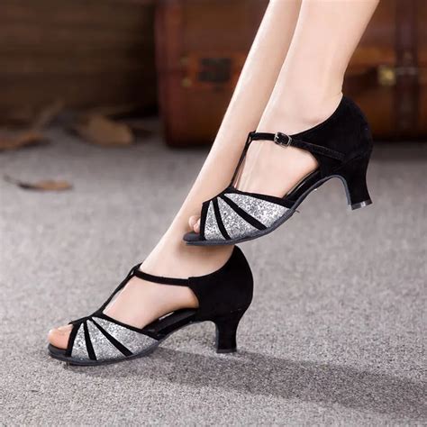 Women Ladies Open Toe Ballroom Wedding Party Latin Dance Heels Shoes Indoor Tango Salsa Shoes