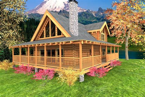 Log Cabin Plans With Wrap Around Porch The Perfect Blend Of Comfort