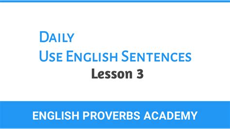 Daily Use English Sentences With Urdu Translation Lesson