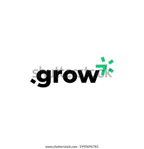 Letter Grow Logo Design Linear Creative Stock Vector Royalty Free