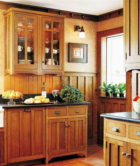My cabinets are 50 years old, solid cheery and the top cabinets are in excellent condition. 45 Amazing Craftsman Style Kitchen Design Ideas