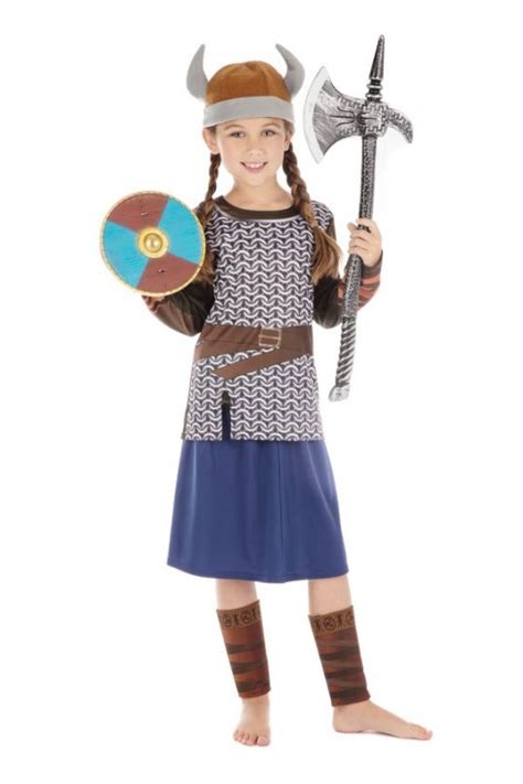 Viking Girl Costume Kids Historical Fancy Dress Hollywood Uk
