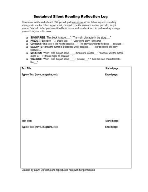 Book Reflection Template
