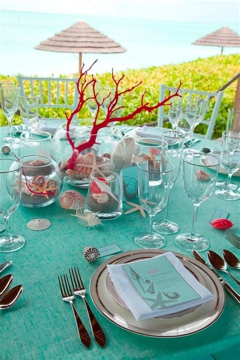 Sea Inspired Table Setting And Ideas For Your Beach Themed Party