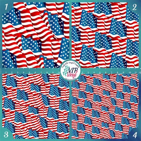 Patriotic Vinyl 4th Of July American Flag Patterned Vinyl Etsy