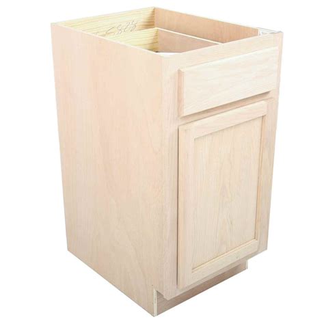 Most of these base cabinets are made with top slats, but a full dust cover top. Saco Unfinished Kitchen Base Cabinet, 18-inch - Saco Collection: Unfinished Kitchen Base Cabinets