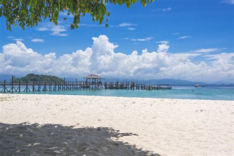 Beach On The Manukan Island Sabah Malaysia Stock Image Image Of
