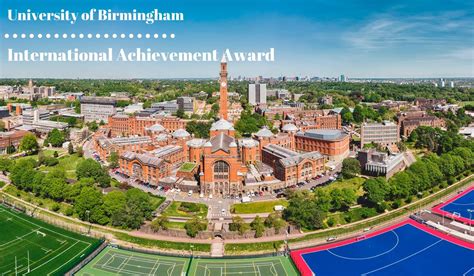 International Achievement Award At University Of Birmingham Uk