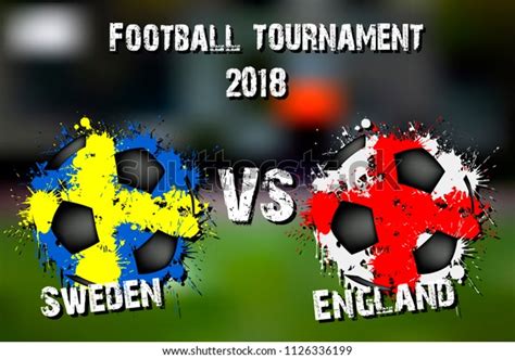 Soccer Game Sweden Vs England Football Stock Vector Royalty Free 1126336199 Shutterstock