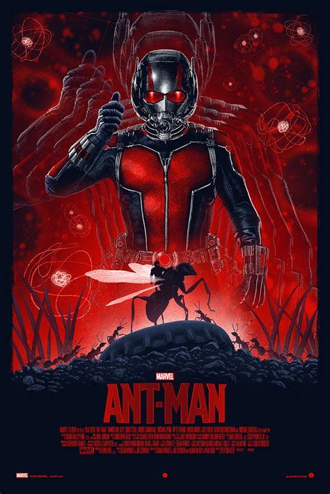 The Blot Says Marvels Ant Man Movie Poster Screen Print By Marko