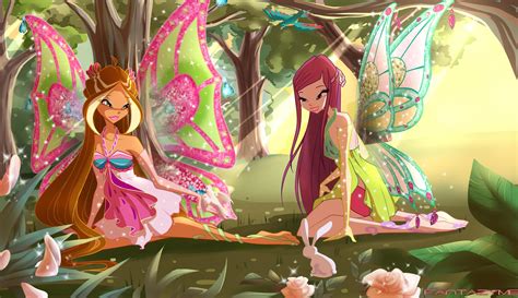 See more ideas about flora winx, flora, winx club. Roxy & Flora: Enchantix~ - The Winx Club Fan Art (32292673 ...