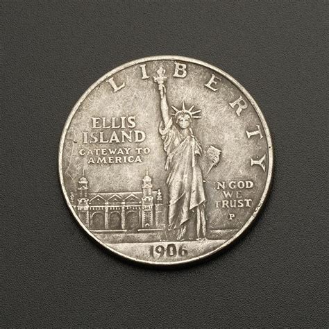 1906 Ellis Island One Dollar Coin Value New Dollar Wallpaper Hd