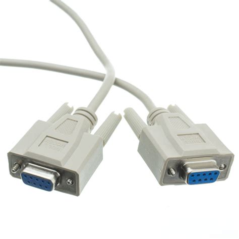 6ft Null Modem Cable Db9 Female Ul Rated