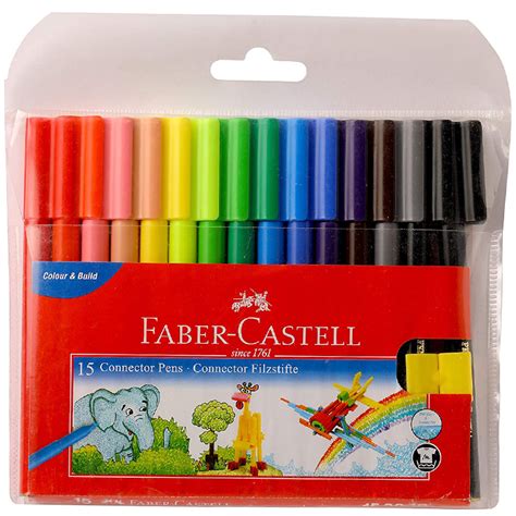 Faber Castell Connector Pens Assorted 15 Shades Imperial Stationery
