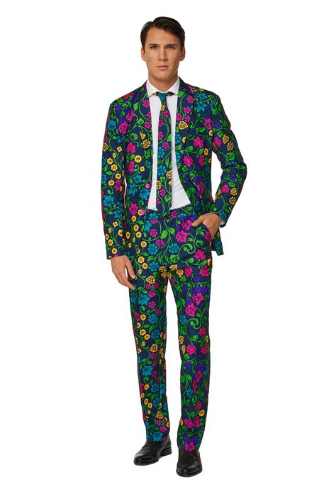 Suitmeister Mens Floral Flower Suit