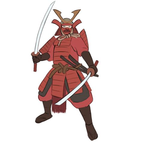 How To Draw A Samurai Easy Drawing Art