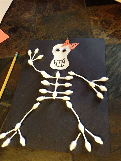 Skeleton Craft For Halloween Skeleton Craft Crafts Halloween