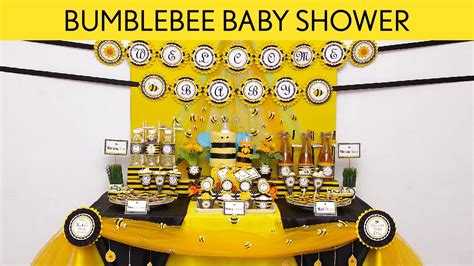 Use white as your main color when decorating for the baby shower. Bumble Bee Baby Shower Ideas | FREE Printable Baby Shower ...