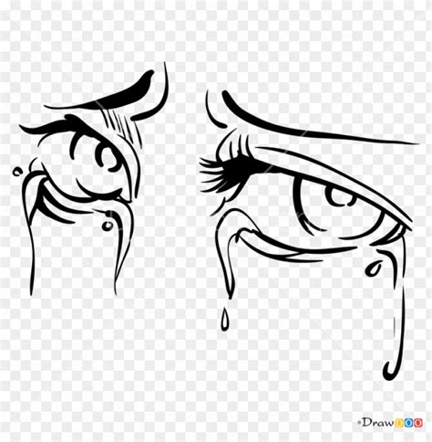 Anime L Crying Eye Drawing Ways To Draw Crying Anime Eyes Tears Animeoutline Drawings Of