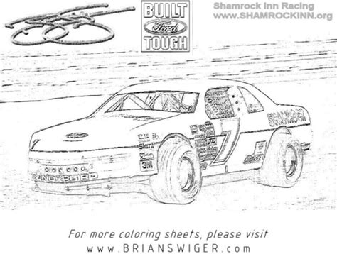 Dirt Track Race Car Coloring Pages Clip Art Library