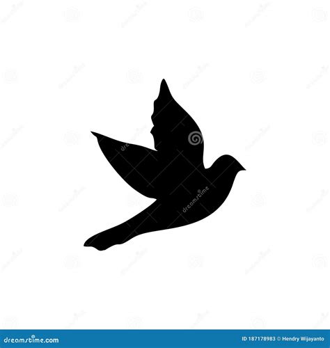 Bird Flying Icon And Simple Flat Symbol For Web Site Mobile Logo App