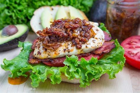 Bacon Jam Chicken Club Sandwich With Avocado And Chipotle Mayo Club