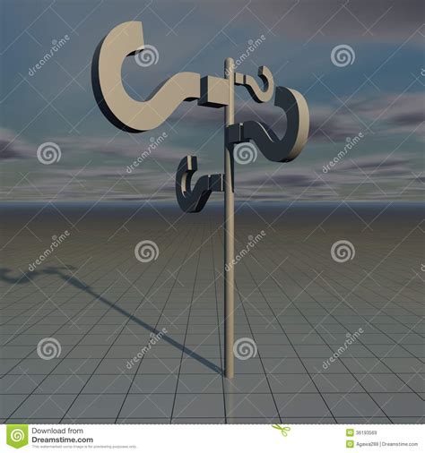 Question Marks Abstract Surreal Background Stock Illustration