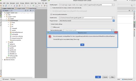 ?android:attr/secondarycontentalpha the alpha applied to secondary elements. No such property: sonatypeRepo for class in android studio ...