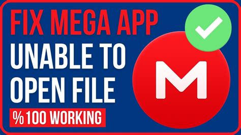 Fix Mega Unable To Open File How To Fix Mega App Unable To Open File