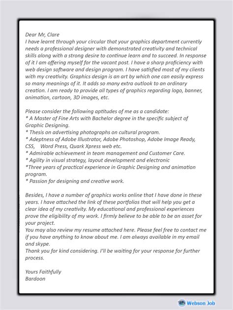 Junior graphic designer cover letter sample. Upwork Cover Letter Sample for Graphic Designer in 2020 ...