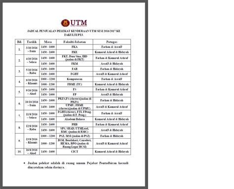 Download carian kenderaan uthm apk installer latest version 2020 in only three easy steps. Pelekat Kenderaan UTM 2016/17 | Rashidah Kadir