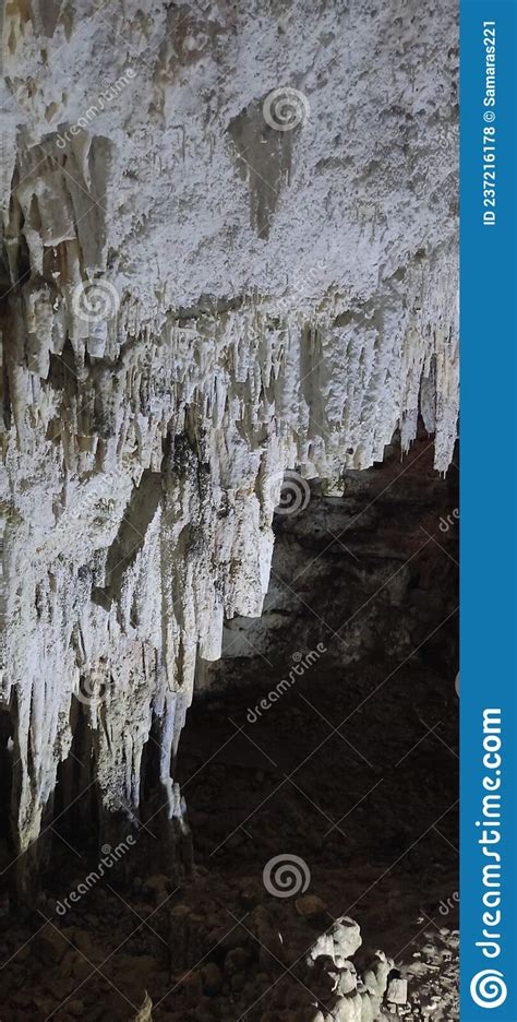 White Stalagmites And Stalactites Of Caves Stock Photo Image Of