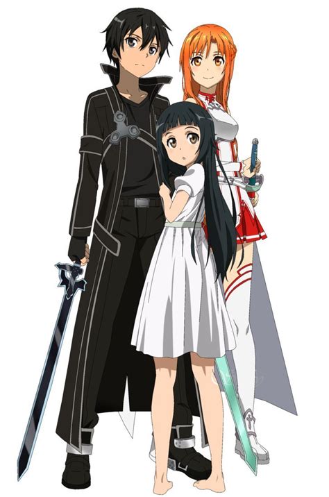 Sword Art Online Kirito And Asuna And Yui Wallpaper