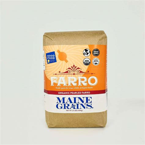 Organic Pearled Farro Maine Grains