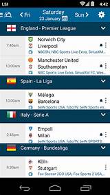 Live Soccer Schedule Images