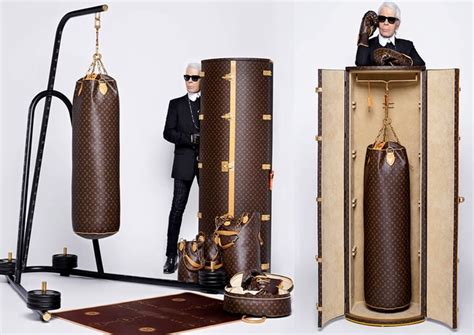 Louis Vuitton Karl Largerfeld Crée Un Set De Boxe Pour Les 118 Ans Du Monogramme