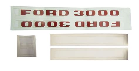 Ford 3000 Tractor Decal Set