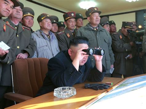 The leader of the democratic people's republic of korea (dprk) i update with pictures from work or from home. Kim Jong Un uses a pair of binoculars to watch live ...