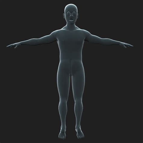 Rigged Naked Character 3D Model TurboSquid 1229957