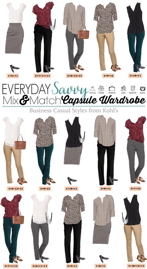 here is a new board of kohls business casual spring outfits these pieces mix and match for 15