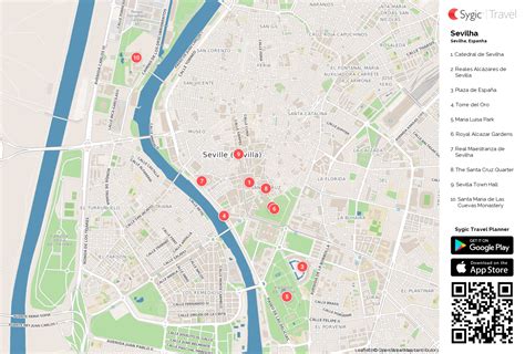 Sevilha Mapa Turístico Em Pdf Sygic Travel