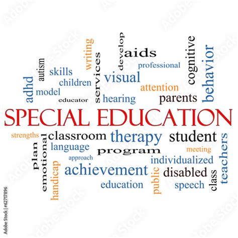 Special Education Word Cloud Concept 스톡 사진 로열티프리 이미지