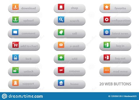20 Web Buttons With Flat Graphic Design For Your Best Business Website