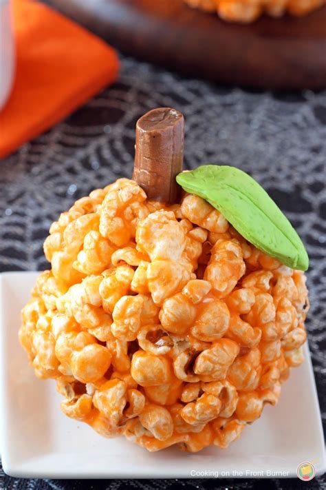 Pumpkin Popcorn Balls A Guest Post From Deb At Cooking On The Front