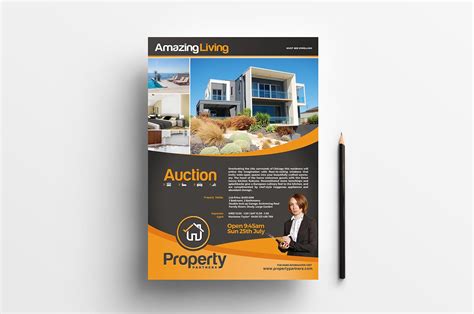 A4 Real Estate Poster Template In Psd Ai And Vector Brandpacks