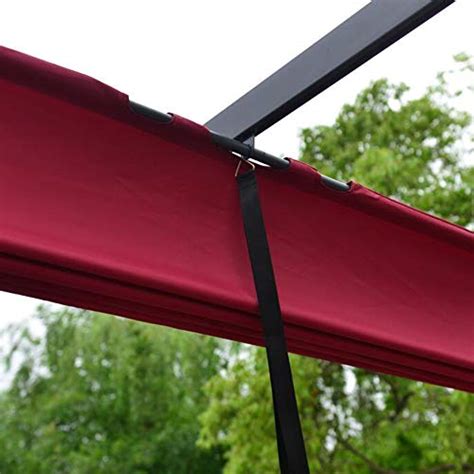 Aleko Aluminum Outdoor Retractable Canopy Pergola 13 X 10 Ft