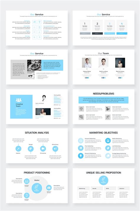Modern Business Plan Powerpoint Template Editable Power Point Etsy